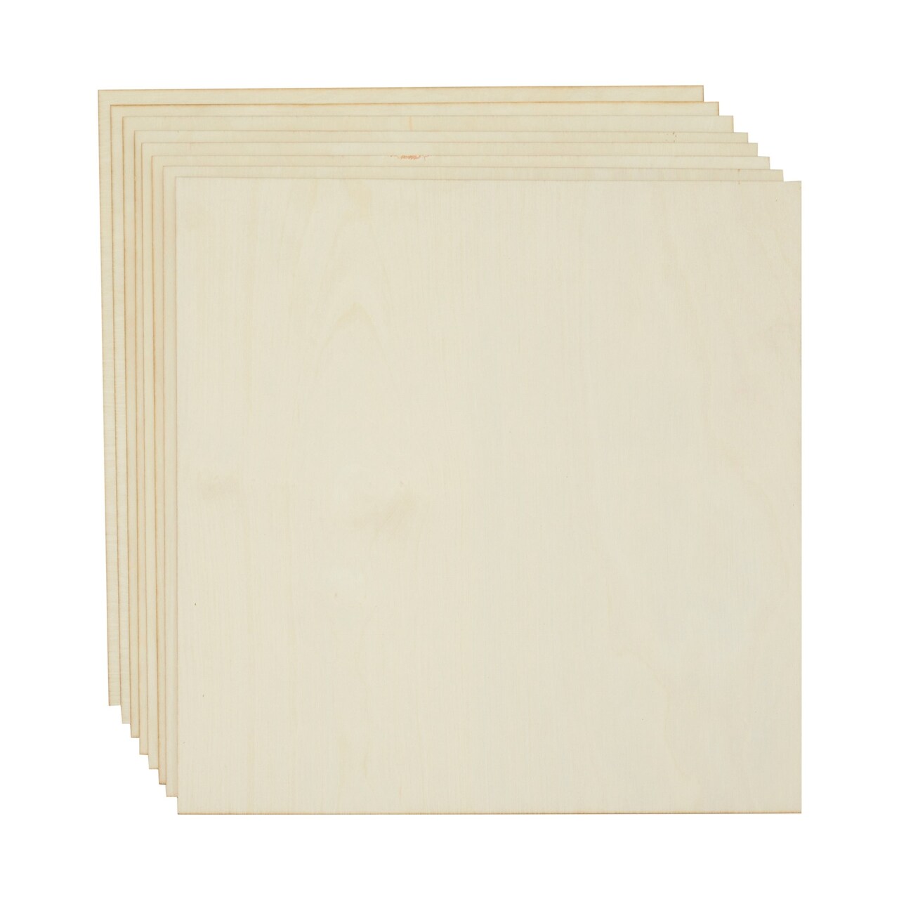 12x12 Wood Panels, Unfinished 3mm Birch Plywood Sheets (8 Pack